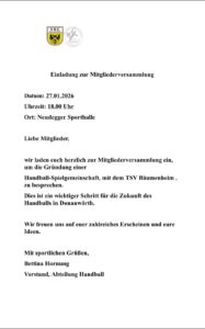 Mitgliederversammlung am 27.01.2026